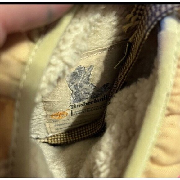 timberland nubuck Nylon sherpa lined Lace Up boots Tan Size 6 - Picture 2 of 12